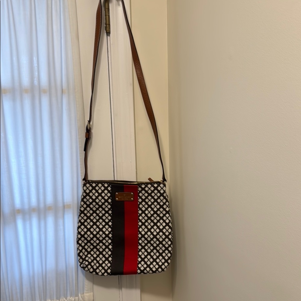 Kate Spade brown and red Crossbody Bag